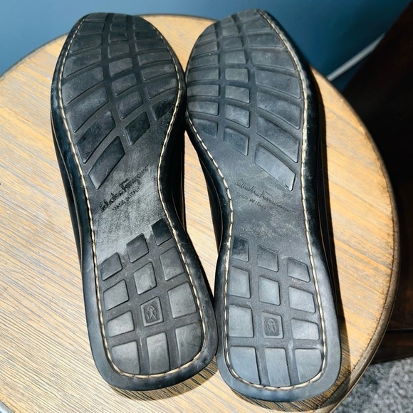 Salvatore Ferragamo Black Leather Loafers - Picture 8 of 10